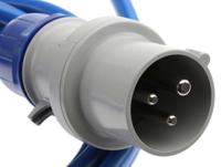 670uk1633 Scame IP44 Blue Surface Mount Socket, Rated At 16A, 200 → 250 V