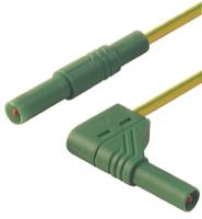 934083188 Hirschmann Test & Measurement, 32A, 1000V ac/dc, Green/Yellow, 1m Lead Length