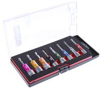 180-7090 RS PRO 8-Piece 1/4 in Bit Socket Set , Hex Bit