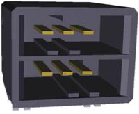 1-316131-2 TE Connectivity Dynamic 3000 Series Right Angle Through Hole PCB Header, 6 Contact(s), 5.08 mm Pitch, 1 Row, Shrouded