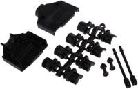 dtppk15-k MH Connectors MHDTPPK Series ABS D Sub Backshell, 15 Way, Strain Relief