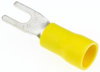 fvws55-s3alf JST A Insulated Crimp Spade Connector, 2.6mm² to 6.6mm², 12AWG to 10AWG, 3.5mm Stud Size Vinyl, Yellow