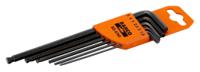 be-9765 Bahco 6 piece L Shape Metric Hex Key Set, 1.5 mm, 2.5 mm, 2 mm, 3 mm, 4 mm, 5 mm