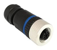 pxppam12fbf03astpg9 Bulgin Circular Connector, 3 Contacts, Panel, M12 Connector, Socket, Female, IP67, Buccaneer M12 Series