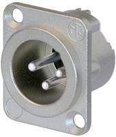 nc3md-lx-ha Neutrik Cable Mount XLR Connector, Male, 50 V, 3 Way, Silver over Nickel Plating