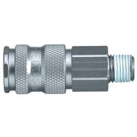 25kaak21mpn Legris Nickel Plated Brass Male Pneumatic Quick Connect Coupling, BSPT 1/2 in Male 23mm Male Thread