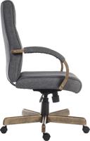 221-6335 RS PRO Grey Fabric Executive Chair, 115kg Weight Capacity