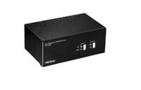 tk-240dp Trendnet 2 Port Dual Monitor USB DVI KVM Switch, 3.5 mm Jack 3840 x 2160 Maximum Resolution