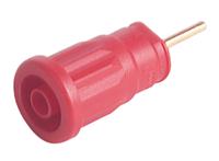 972363101 Hirschmann Test & Measurement Red Female Banana Socket, 4 mm Connector, Solder Termination, 24A, 1000V ac/dc, Gold
