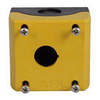 m22-iy1-pg Eaton M22 Push Button Enclosure, 1 Hole Yellow, 22.5mm diameter Plastic