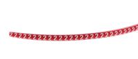 515-03947-hgdc2-5-2-pvc-rd HellermannTyton Helagrip Slide On Cable Markers, White on Red, Pre-printed "2", 2 → 5mm Cable, 515-03947 HGDC2-5