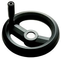 161-1997 RS PRO Black Glass-Fibre Reinforced Technopolymer Hand Wheel, 160mm diameter
