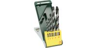 2607019444 Bosch 5-Piece Twist Drill Bit Set for Masonry, 10mm Max, 4mm Min, Tungsten Carbide Tipped Bits