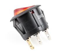 273-025 RS PRO Illuminated SPST, On-Off Rocker Switch Panel Mount