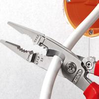 13-92-200 Knipex Combination Pliers, 200 mm Overall, Straight Tip