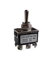 206-6986 RS PRO Toggle Switch, PCB Mount, (On)-Off-(On), DPDT, Screw Terminal