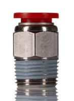 c01251038 Norgren Pneufit C Series Straight Threaded Adaptor, Push In 10 mm to R 3/8, Threaded-to-Tube Connection Style, Pneufit