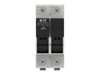 1snf100025r0000 TE Connectivity 30A Fuse Holder for 10 x 38mm Fuse, 2P, 600V