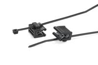 156-01231 HellermannTyton Cable Tie, 100mm x 2.45 mm, Black Nylon, Pk-500