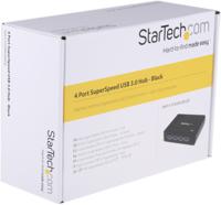 st4300usb3gb StarTech.com 4 Port USB 3.0 USB A  Hub, AC Adapter - UK Plug Powered, 95 x 68 x 23mm