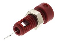 930308101 Hirschmann Test & Measurement Red Female Banana Socket, 2mm Connector, Solder Termination, 6A, 60V dc, Nickel, Tin