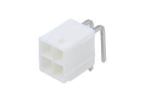 39-30-0040 Molex Mini-Fit Jr Series Right Angle Through Hole PCB Header, 4 Contact(s), 4.2 mm Pitch, 2 Row, Shrouded