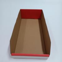 228-1239 RS PRO Cardboard Storage Bin, 400mm x 200mm x 100mm, Red