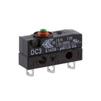 dc3c-a1aa ZF Button Micro Switch, Solder Terminal, 100 mA @ 30 V dc, SPDT, IP6K7