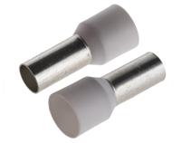 fwe16-12 JST, FWE Insulated Crimp Bootlace Ferrule, 12mm Pin Length, 5.8mm Pin Diameter, 16mm² Wire Size, White