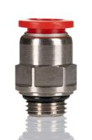 c02251028 Norgren Pneufit C Series Push-in Fitting, G 1/4 Male to Push In 10 mm, Threaded-to-Tube Connection Style