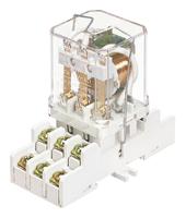 guc-11 Relpol 11 Pin 250V ac DIN Rail Relay Socket, for use with RUC Faston Relay