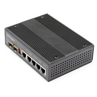 ies1g52up12v StarTech.com IES1G52UP12V, Unmanaged 6 Port Gigabit Switch With PoE