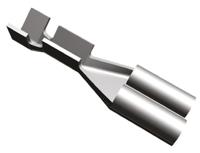 160666-5 TE Connectivity FASTON .110 Uninsulated Female Spade Connector, Receptacle, 2.79 x 0.51mm Tab Size, 0.1mm² to 0.4mm²