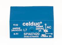 spa07420 Celduc SP-ST-SL Series Solid State Relay, 4 A Load, PCB Mount, 275 V ac Load, 30V ac/dc Control