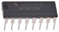 sn74hc138n Texas Instruments SN74HC138N, Decoder, 16-Pin PDIP