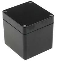 190-1865 RS PRO Black Fibreglass Reinforced Polyester Enclosure, IP66, IP67, IP68, 80 x 75 x 75mm