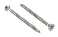 144-3515 RS PRO Pozidriv Countersunk Stainless Steel Wood Screw, A2 304, 6mm Thread, 80mm Length