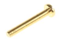 483-1410 RS PRO Slot M3 Pan Brass Machine Screws DIN 85 x 20.0mm