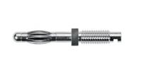 rs-fk-1386-ni Schutzinger Silver Banana Connector, Nickel Plating