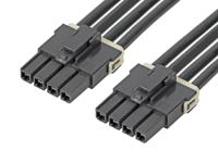 216400-1043 Molex 4 Way Female Mega-Fit to 4 Way Female Mega-Fit Wire to Board Cable, 600mm