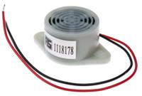 111-8178 RS PRO 95dB Base Mount, Panel Mount Single Internal Magnetic Buzzer Component, 26.4 x 17.6mm, 7V dc Min, 12V dc Max