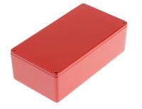 158-5311 RS PRO Red Die Cast Aluminium Enclosure, IP54, Red Lid, 120 x 65.5 x 39.75mm