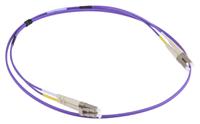 536-6709 RS PRO LC to LC Duplex Multi Mode OM3 Fibre Optic Cable, 50/125μm, Purple, 1m