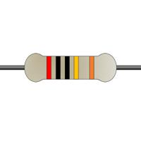mf0207fte52-200k Yageo 200kΩ Metal Film Fixed Resistor 0.6W ±1% MF0207FTE52-200K
