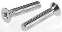 553-497 RS PRO Pozi M5 Countersunk Steel Machine Screws DIN 965 x 25.0mm