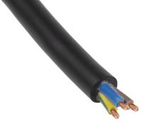 1600118 Lapp 2.5 mm² 3 Core Power Cable, H07RN-F, Black Rubber, 50m
