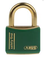 xr0084g-40 ABUS Key Weatherproof Brass Safety Padlock, 6mm Shackle, 40mm Body