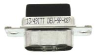 110972-0023 ITT Cannon D*U 9 Way Cable Mount D-sub Connector Plug