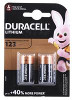 dl123-p2-rs Duracell Lithium Manganese Dioxide 3V, CR123A Camera Battery