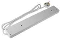 696-3663 RS PRO 2m 6 Socket Type G - British Extension Lead
